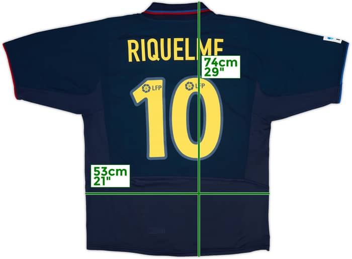 2002-03 Barcelona Away Shirt Riquelme #10 - 8/10 - (L)