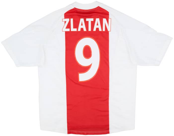 2002-04 Ajax Home Shirt Zlatan #9 - 7/10 - (L)