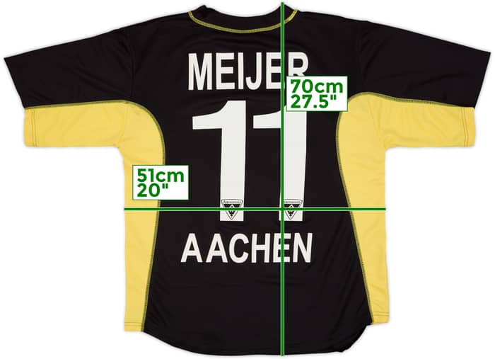 2003-04 Alemannia Aachen Home Shirt Meijer #11 - 7/10 - (L)