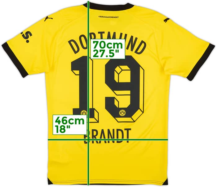 2023-24 Borussia Dortmund Home Shirt Brandt #19 - 10/10 - (S)