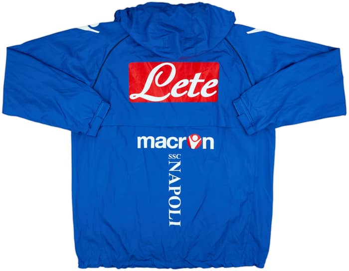 2010-11 Napoli Macron Hooded Rain Jacket - 8/10 - (XXL)