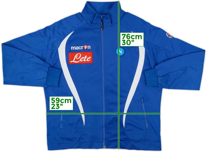 2009-10 Napoli Macron Track Jacket - 7/10 - (L)