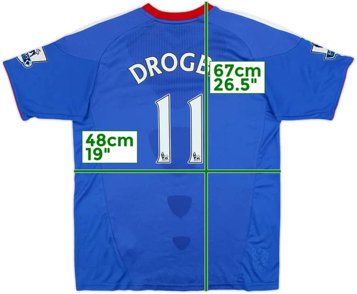 2010-11 Chelsea Home Shirt Drogba #11 - 8/10 - (XL.Boys)