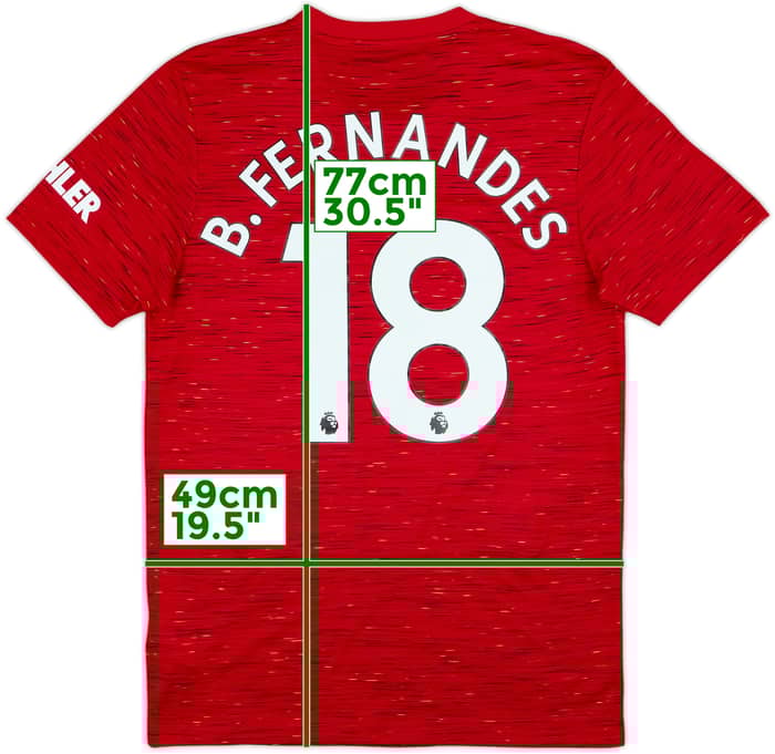 2020-21 Manchester United Home Shirt B.Fernandes #18 - 10/10 - (M)