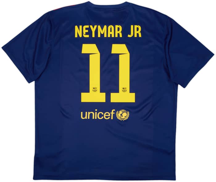 2014-15 Barcelona Basic Home Shirt Neymar Jr #11 - 9/10 - (XL)
