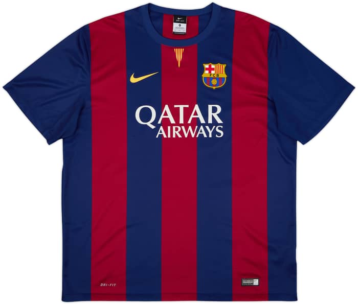 2014-15 Barcelona Basic Home Shirt Neymar Jr #11 - 9/10 - (XL)