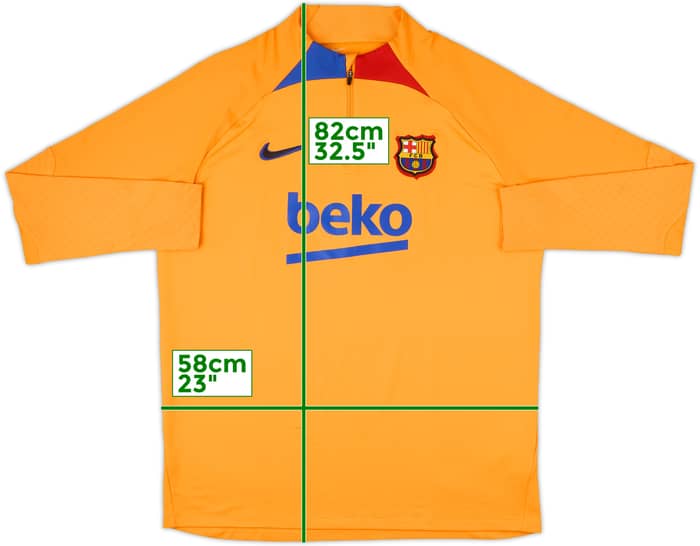 2022-23 Barcelona Nike 1/4 Zip Drill Top - 9/10 - (XL)