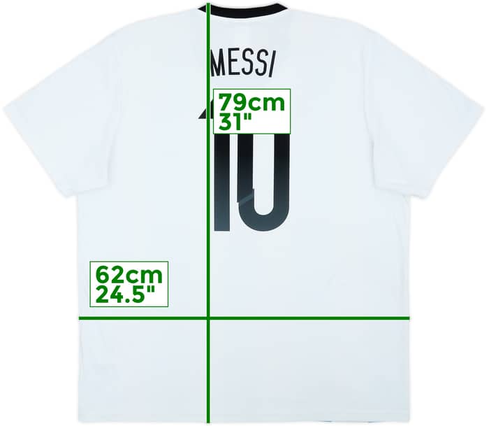 Camiseta básica de local de Argentina 2013-15 Messi #10 - 7/10 - (XL)
