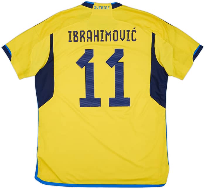 2022-23 Sweden Home Shirt Ibrahimovic #11 - 8/10 - (XL)