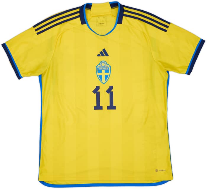2022-23 Sweden Home Shirt Ibrahimovic #11 - 8/10 - (XL)
