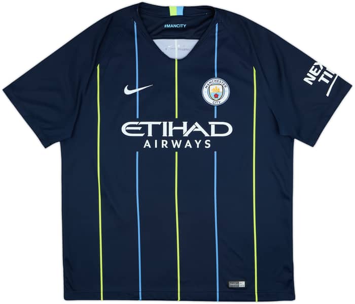 2018-19 Manchester City Away Shirt Kun Aguero #10 - 9/10 - (XL)
