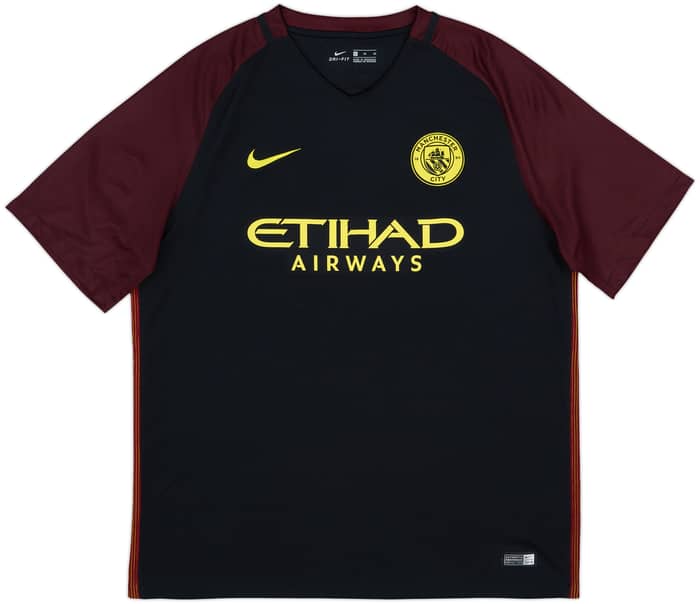 2016-17 Manchester City Away Shirt Kun Aguero #10 - 10/10 - (XL)