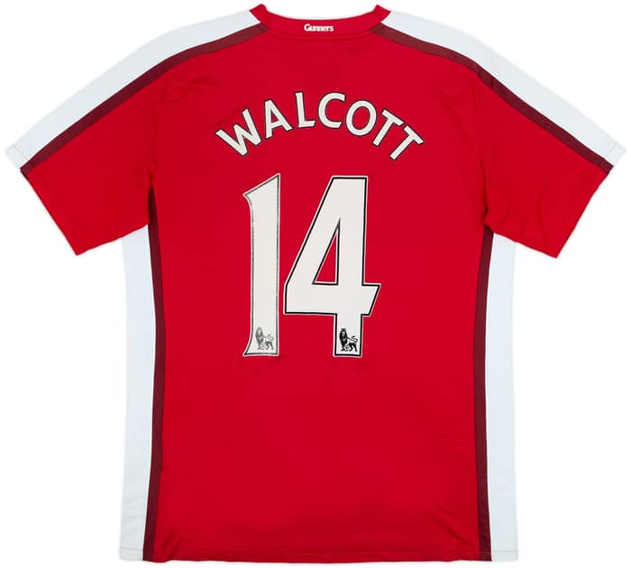 2008-10 Arsenal Home Shirt Walcott #14 - 7/10 - (L)