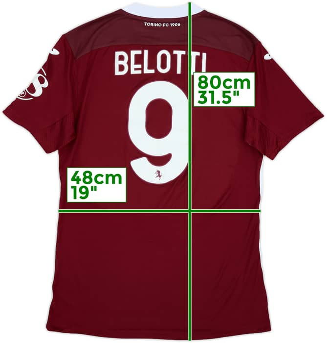 2020-21 Torino Home Shirt Belotti #9 - 7/10 - (L)