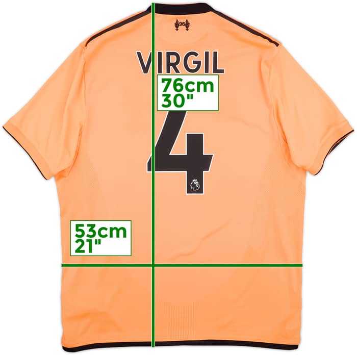 2017-18 Liverpool 125 Years Third Shirt Virgil #4 - 8/10 - (L)