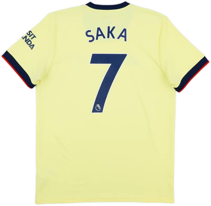 2021-22 Arsenal Away Shirt Saka #7 - 8/10 - (L)