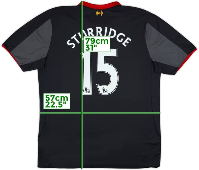 2014-15 Liverpool Third Shirt Sturridge #15 - 9/10 - (XL)