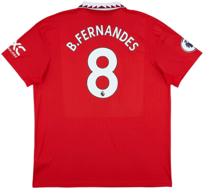 2022-23 Manchester United Home Shirt B.Fernandes #8 - 8/10 - (XXL)
