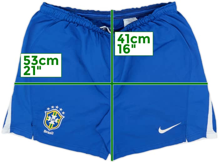2008-10 Brazil Home Shorts - 9/10 - (S)