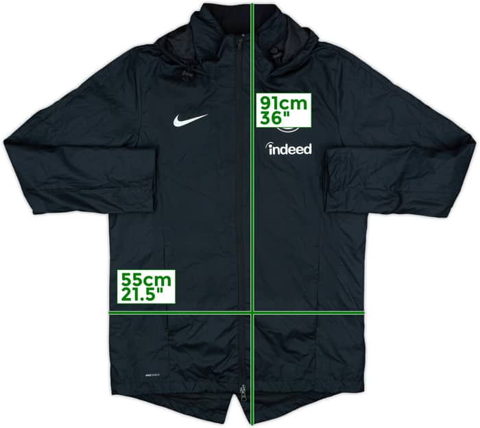 2020-21 Eintracht Frankfurt Nike Hooded Rain Jacket - 8/10 - (L)