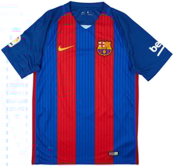 2016-17 Barcelona Home Shirt A.Iniesta #8 - 9/10 - (S)