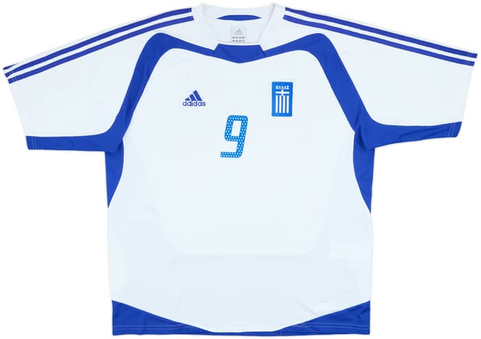 2004-06 Greece Away Shirt Charisteas #9 - 7/10 - (XL)