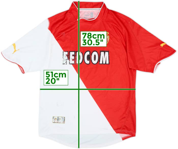 2003-04 Monaco Home Shirt - 4/10 - (XL)