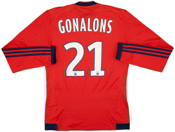 2015-16 Lyon Away L/S Shirt Gonalons #21 - 6/10 - (S)