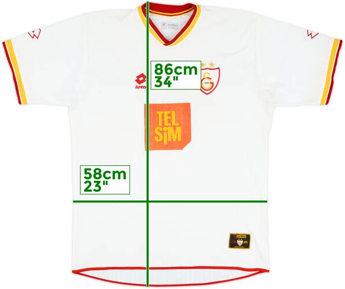 Camiseta de visitante del Galatasaray 2001-02 - 6/10 - (XXL)