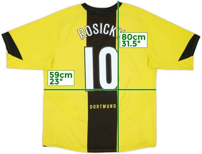 2005-06 Borussia Dortmund Home Shirt Rosicky #10 - 5/10 - (XL)