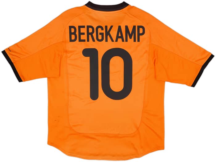 2000-02 Netherlands Home Shirt Bergkamp #10 - 7/10 - (L)