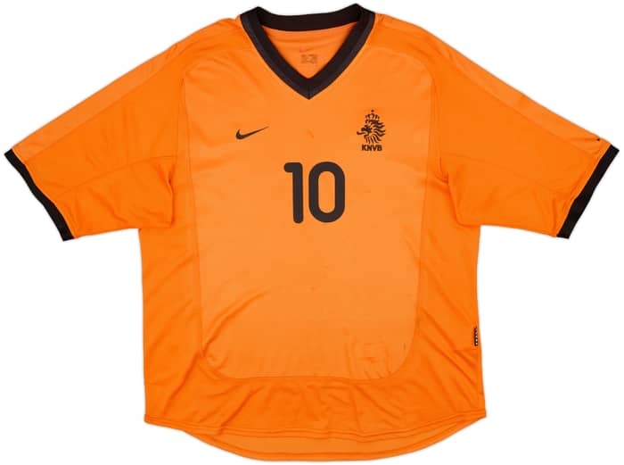 2000-02 Netherlands Home Shirt Bergkamp #10 - 7/10 - (L)