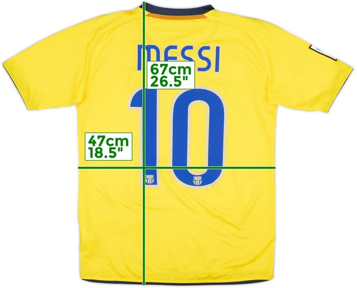 2008-10 Barcelona Away Shirt Messi #10 - 8/10 - (XL.Boys)