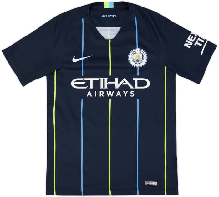 2018-19 Manchester City Away Shirt Kun Aguero #10 - 9/10 - (S)