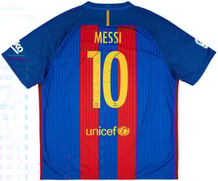 2016-17 Barcelona Home Shirt Messi #10 - 9/10 - (XXL)