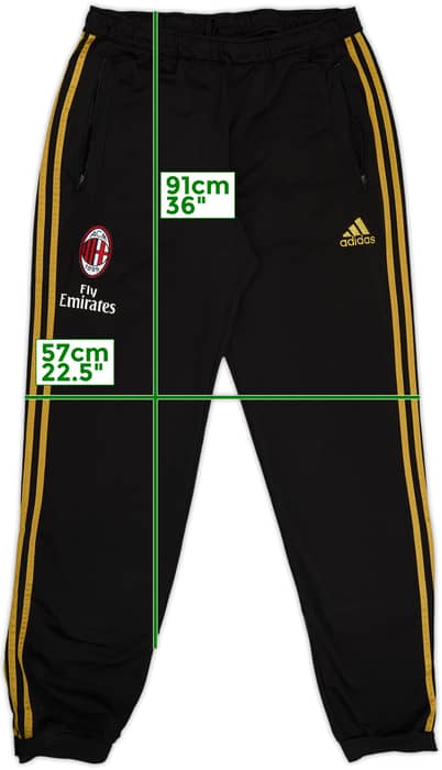2013-14 AC Milan adidas Track Pants/Bottoms - 9/10 - (L/XL)