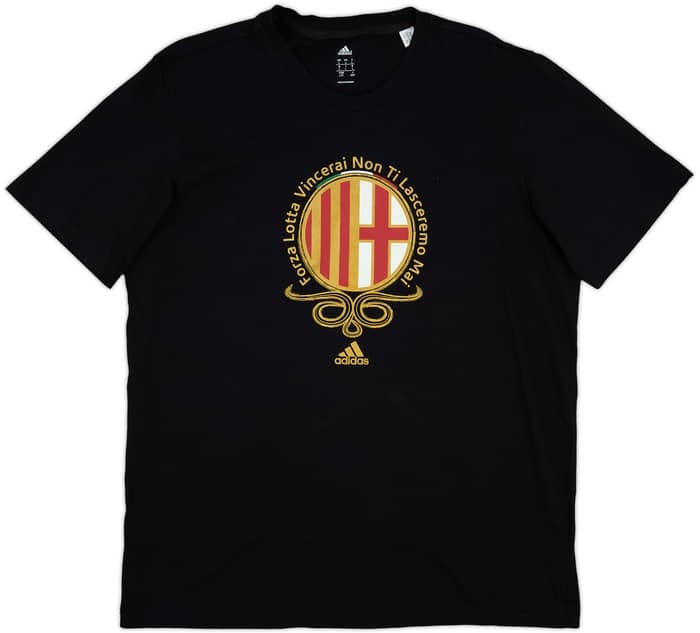 2013-14 AC Milan adidas Cotton Tee - 8/10 - (L)