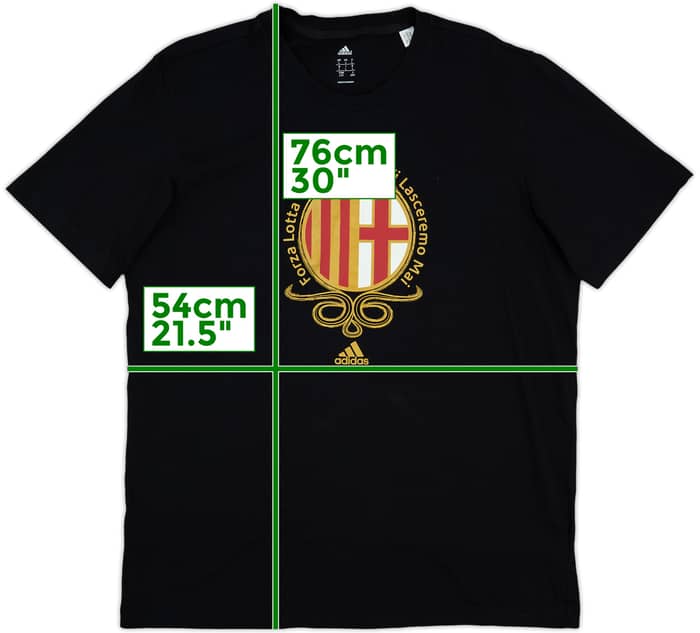 2013-14 AC Milan adidas Cotton Tee - 8/10 - (L)