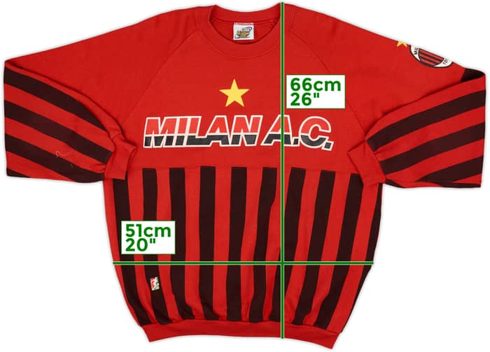 1990-91 AC Milan Le Felpe Dei Grandi Sweat Top - 7/10 - (L)