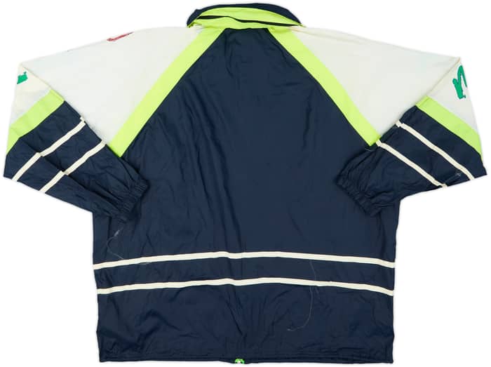 1990-92 Italy Diadora Hooded Rain Jacket - 8/10 - (S)