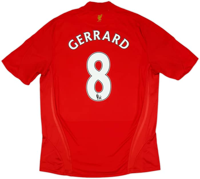 2008-10 Liverpool Home Shirt Gerrard #8 - 7/10 - (L)