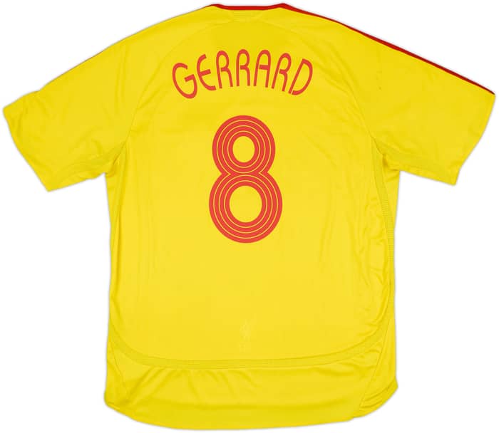 2006-07 Liverpool Away Shirt Gerrard #8 - 7/10 - (XL)