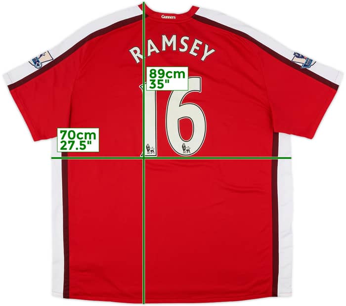 2008-10 Arsenal Home Shirt Ramsey #16 - 7/10 - (3XL)