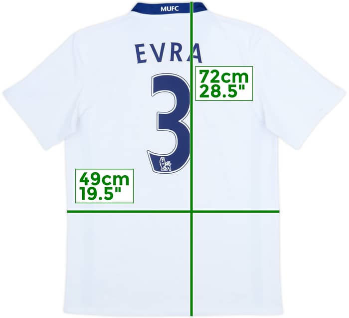 2008-10 Manchester United Away Shirt Evra #3 - 8/10 - (S)