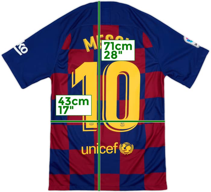 2019-20 Barcelona Home Shirt Messi #10 - 7/10 - (S)
