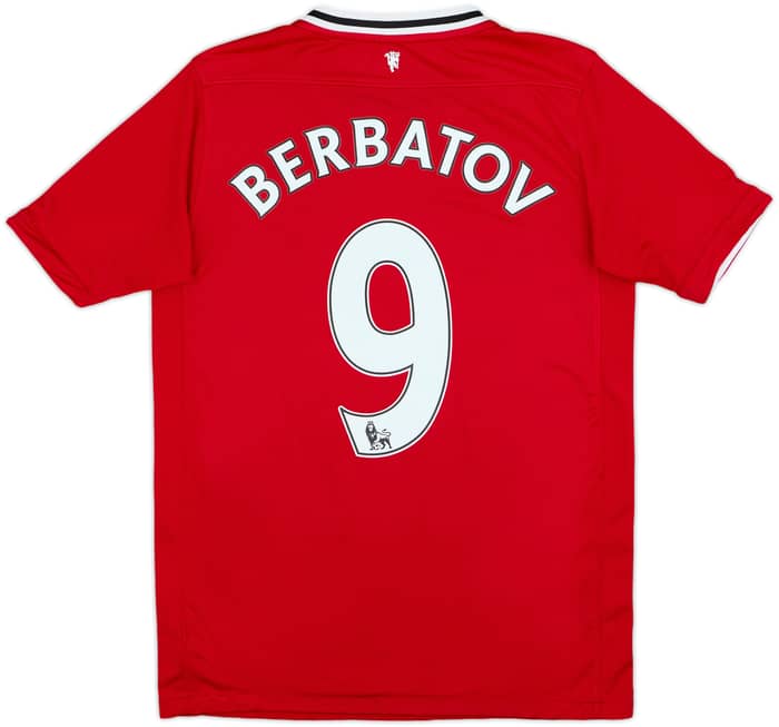 2011-12 Manchester United Home Shirt Berbatov #9 - 8/10 - (XL.Boys)