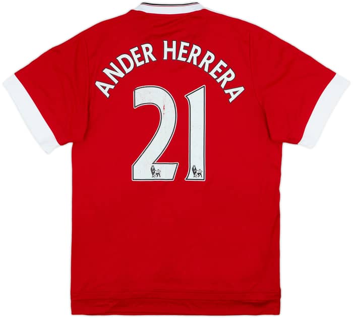 2015-16 Manchester United Home Shirt Ander Herrera #21 - 5/10 - (M)