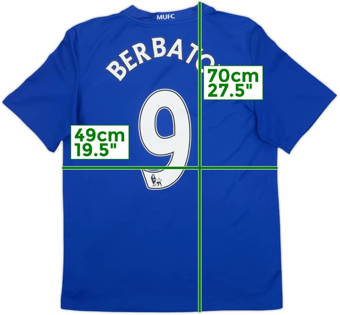 2008-09 Manchester United Third Shirt Berbatov #9 - 7/10 - (S)