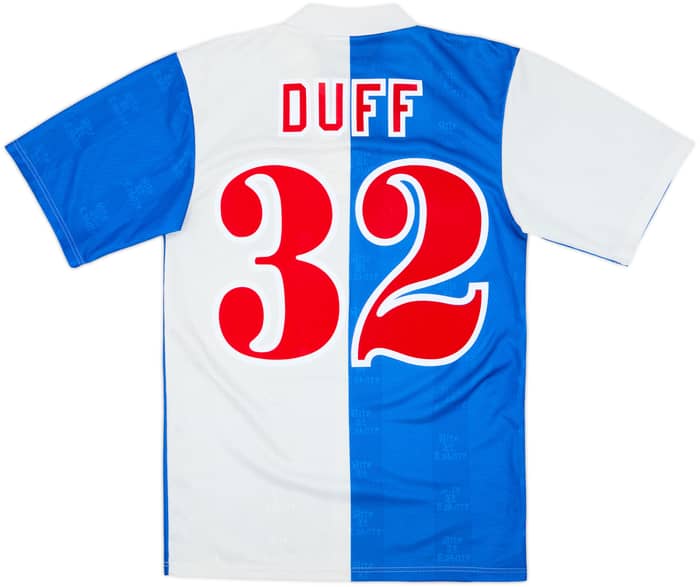 1996-98 Blackburn Rovers Home Shirt Duff #32 - 8/10 - (S)