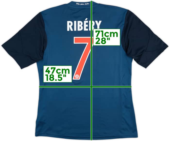 2013-14 Bayern Munich Third Shirt Ribery #7 - 9/10 - (M)